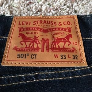 Levi's selvedge denim 501 CT jeans